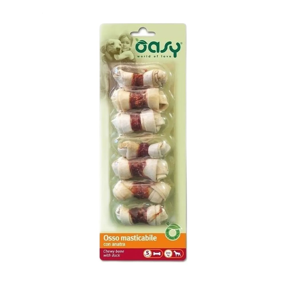 Ласощі для собак Oasy Chewy Bone S з качкою, 85 г
